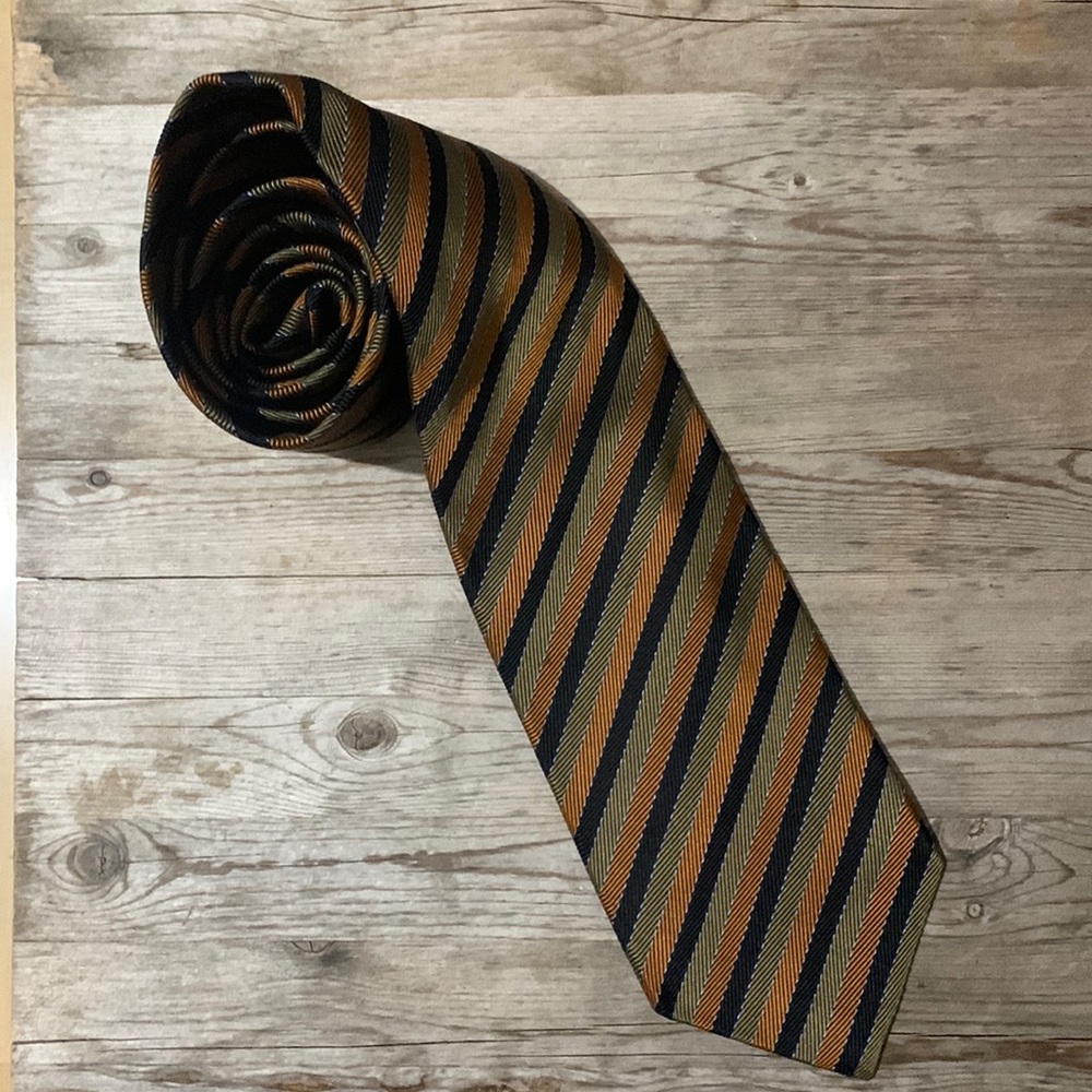 Vintage tie. XMI platinum. Striped